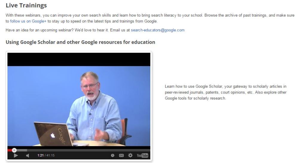 Google Search for Education