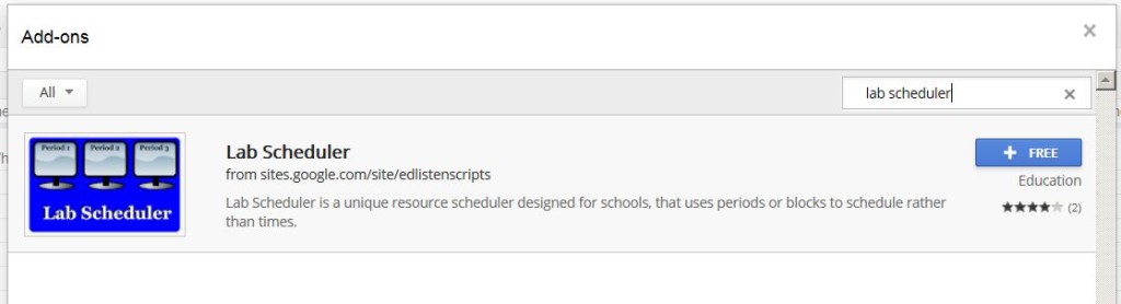 chrome lab scheduler add on